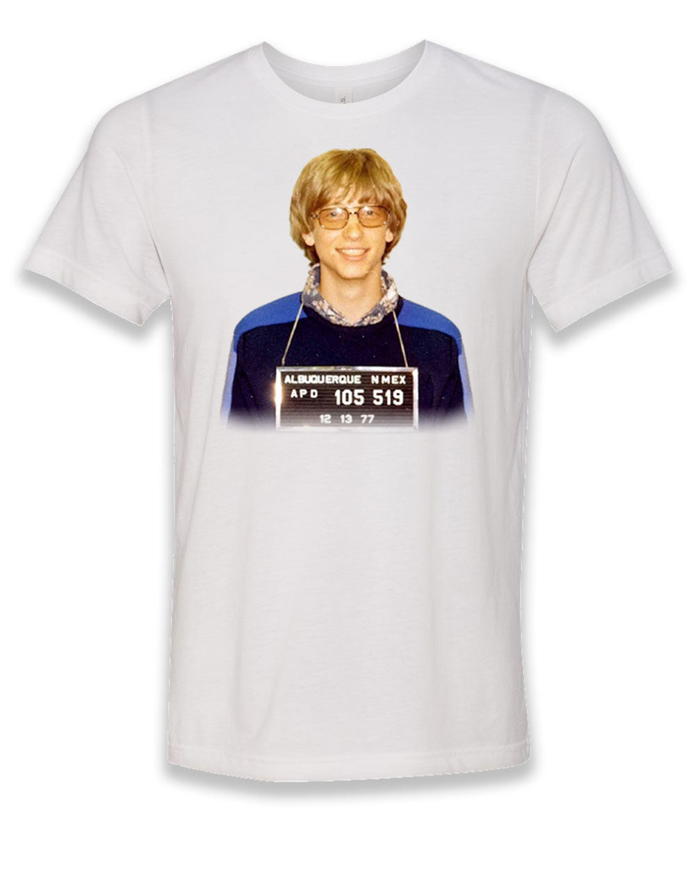 Bill Gates Mugshot Tshirt Salt Lake Clothing